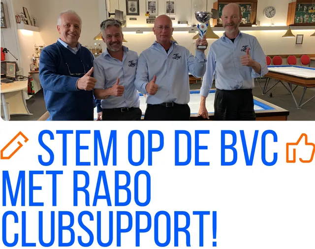 Wie niet stemt, kan niet innen, steun onze club!