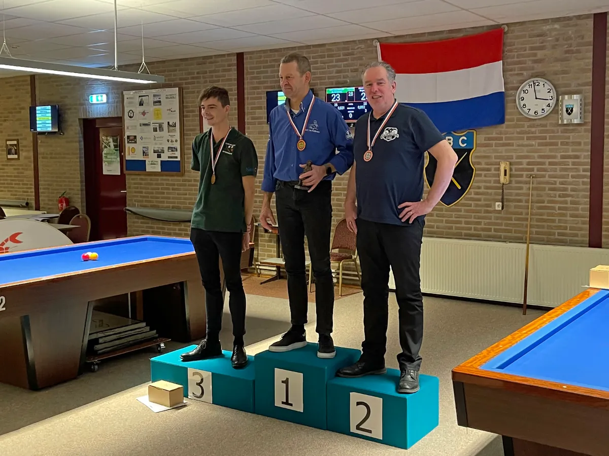 Nationale finale driebanden 2e klasse kleine tafel.