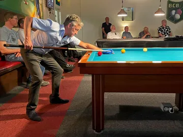 Robert Tump verrast biljartvrienden zeker niet, maar wel zichzelf!